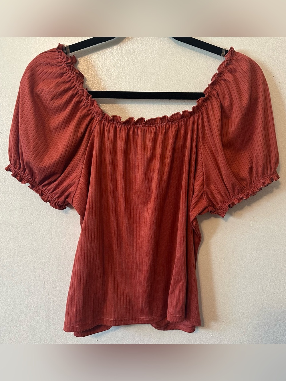 No Boundaries Ribbed Ruffle Ruched Top XXL - Picture 5 of 5